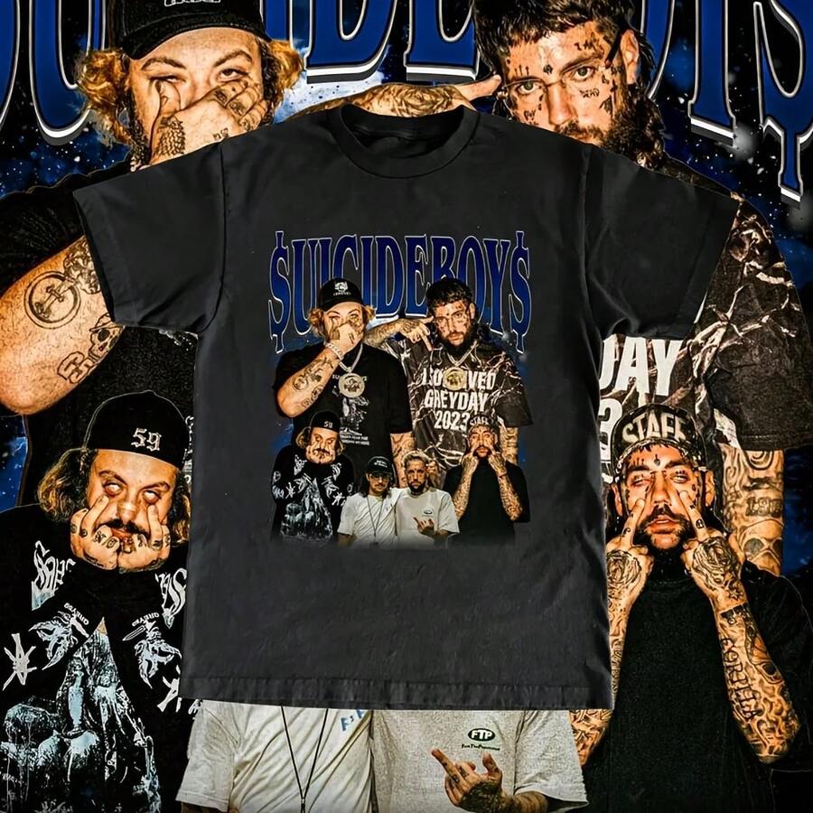 Vintage TERENCEA T-Shirt - Custom G59 Design, US Cotton - 黑色 - 查看 1