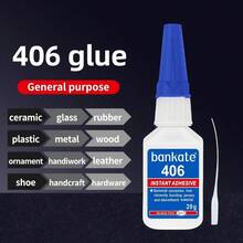 1pc/2pcs(20g) 406 Super Glue, Fast Drying Adhesive, 3 Seconds Quick Dry, Multi-Purpose Bonding Solution, Suitable For DIY And Handicraft Projects, Versatile Household Tool - 20g - View 9
