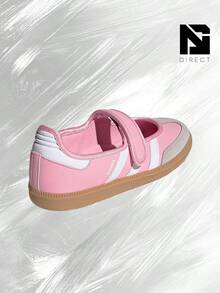 Adidas Samba JaneLight Pink Gum (GS)– Lifestyle Sneakers – Shoes For Youth/Women - Vintage -Spring & Summer-Inspired Running Shoes, Shock-Absorbing Comfort, Gym To Streetwear Casual Wear-Mother's Day Gifts-Father's Day Gift–JP9544 - Hồng nhạt/Trắng/Nướng - Xem 3