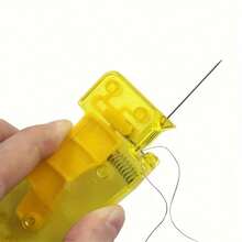 Automatic Needle Threader, DIY Sewing Needle Threader, Manual Sewing Machine Sewing Tool, Household Handicraft And Sewing Supplies, Durable Plastic Material, Multiple Colors Available, Suitable For The Elderly And Visually Impaired, Ideal For Sewing And Handicrafts, Sewing Accessories - Multicolor - View 5