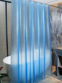 1件EVA透明3D猫眼幻彩浴帘，半透明美观，保护隐私，现代设计，适用于民宿、酒店浴室，防水EVA材质，浴缸浴帘，冰块水晶纹理半透明浴室隔断帘 - A - 查看 2