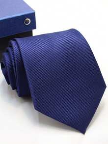 1pc Striped Handmade Unisex Necktie, Suitable For Business, Casual, Party, Gift, Daily And Streetwear - Multicolor - View 4