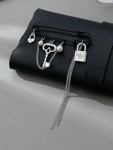 1 pieza Broche clásico retro de estilo punk - Multicolor - Ver 1