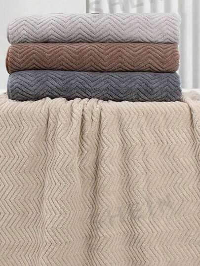 3pcs Absorbent Bath Towel Set - Wheat Ear Design Bathroom Towels - Unisex Bath, Face, Beach Towels 27.55x55.11 Inches/70x140cm - Soft, Skin-Friendly, Non-Shedding, Quick-Drying, Convenient Hanging Loop - Suitable For Bathroom, Salon, Hotel, Pool, SPA, Vacation, Sports, Gym, Beach