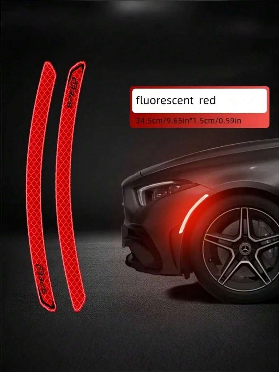 Tem dán phản quang vòm bánh xe, tem dán cản trước và sau, dải bảo vệ thân xe chống va chạm và trầy xước. - A - Xem 1