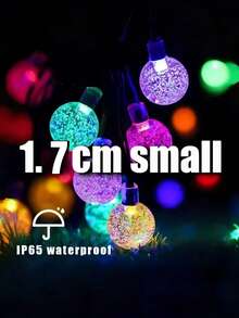 20/50/100 LED 太阳能泡泡球灯串 - 太阳能花园灯,8 种灯光模式,IP65 防水,太阳能水晶球灯串,花园庭院装饰 LED 灯串,适用于花园、庭院、树木、门廊、阳台、聚会、婚礼、派对、露营、酒馆、凉亭、节日装饰等场合(暖白光,彩色/白光) - 水晶球 - 查看 14