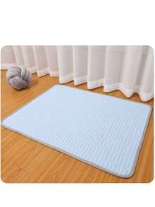 1片浅蓝色宠物降温垫，狗床透气软垫，猫砂垫，四季皆宜 - 淺藍色 - 查看 12