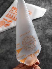 50个一次性裱花袋，中文印花裱花袋，适用于烘焙 - 彩色 - 查看 4