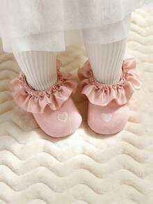 Infant Anti-Slip Rubber Sole Sneakers, Infant Toddler Shoes, Newborn Loafers, Flat Shoes - Pink - View 7