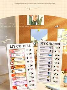 1 Set Youth Self-Discipline Tool, Replaceable Paper, Convenient Portable & Exquisite, Ideal Birthday Gift - Multicolor - View 4