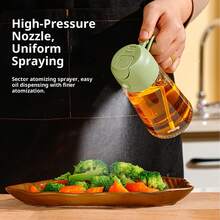 2-In-1 Glass Oil Spray Bottle And Refillable Bottle, Leak-Proof, For Cooking, Grilling, Salad - Thickened Glass Oil Sprayer, 2-In-1 Spray And Pour, Atomized Oil Dispenser Bottle, Cooking And Frying Leak-Proof - View 3