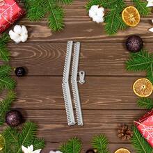 Creative Zipper Dies, DIY Scrapbooking Album And Embossing Stencil, Greeting Card Making Tool, Card Paper Cutting Crafts ,Gift Card Making Template Die Cuts. - Silver - View 7