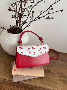 新款高品质女士包，单肩斜挎手提包小方包双肩包，通勤休闲学生日常轻便时尚百搭小众包 - 彩色 - 查看 1