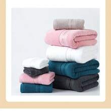 8-Piece Luxury 100% Cotton Bath Towel Set - Heavy-Duty Spa And Hotel Quality, Including Large Bath Towels, Hand Towels, And Face Towels - Soft, Absorbent, Vintage Striped Design - Durable - Available In Multiple Colors, Suitable For Bulk Collections For Home, Spa, Or Hotel Use - Ideal Holiday Gift - Bộ chăn ga gối 8 món bằng cotton nguyên chất dày dặn màu hồng - Xem 8