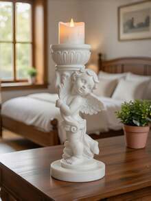 Bộ 1/2 chân nến hình thiên thần, được thiết kế theo phong cách Baroque cổ điển, thích hợp để trang trí phòng ngủ, phòng khách và bàn tiệc cưới, món quà độc đáo dành cho người yêu nghệ thuật. - Nhiều màu - Xem 2