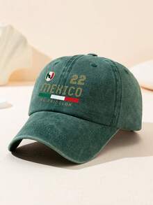 Gorra de béisbol para mujer con estampado de patrón mexicano, gorra de béisbol vintage lavada y desgastada, gorra casual ajustable con protección solar para exteriores - gorra de béisbol - Ver 4