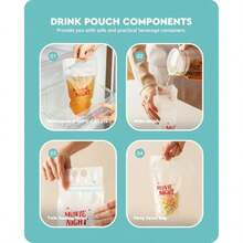 Baffect 140 bandejas para aperitivos de película incluye bandejas para aperitivos de película bolsas de bebidas con popote cajas de palomitas de maíz ensaladeras cuencos de nacho e invitaciones - rojo - Ver 4