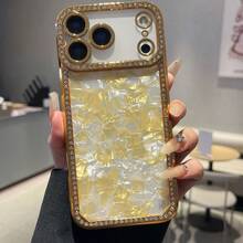 1pc Rhinestone Shell Textured Fashion Protective Phone Case Compatible With IPhone 11/11 Pro/11 Pro Max/12/12 Pro/12 Pro Max/13/13 Pro/13 Pro Max/14/14 Pro/14 Pro Max/15/15 Pro/15 Plus/15 Pro Max/16/16 Pro/16 Pro Max/17/17 Pro/17 Pro Max/17 Air - Multicolor - View 8