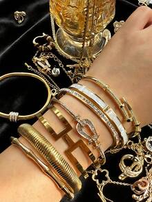 Exquisite Mysterious Jewelry - Surprise Jewelry Bag, Randomly Shipped 3 Pieces, Including Necklaces, Earrings, Rings Or Bracelets, Exquisite Elegant Luxury Style, Durable Copper Material, Exquisite Artificial Zirconia, Perfect Women's Birthday Gift - Multicolor - View 3