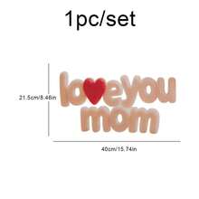 Happy Mother's Day "I LOVE MOM" Felt Photo Prop, Party Decoration Letter Theme Banner Wall Sticker - Mother's Day - View 7