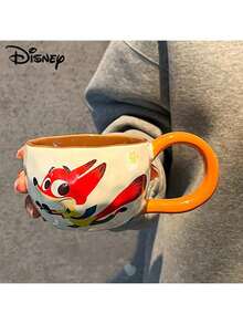 Disney Cốc sứ hình Judy Nick trong Zootopia, cốc tai to ngộ nghĩnh, cốc ăn sáng chất lượng cao dùng tại nhà. - Nhiều màu - Xem 5