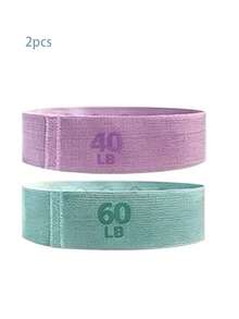 Benzi de rezistență din material textil, benzi de rezistență pentru yoga, pilates și recuperare pentru picioare și fese, benzi elastice de fitness - Multicolor - Vizualizare 17