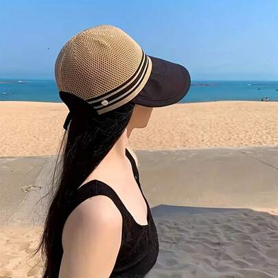 2026 New Women's Wide Brim Sun Hat, Foldable, Suitable For Outdoor Activities, Beach, Travel And Golf In Summer