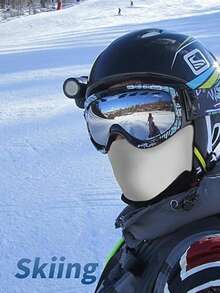 1pc Unisex Balaclava Ski Mask, Neck Warmer, Breathable, Moisture-Wicking, UV Protection, Quick-Dry Cycling Face Mask Headwear, Suitable For Cycling, Skiing, Hiking And Other Activities - Multicolor - View 5