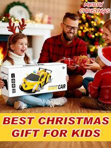 1辆遥控玩具车，漂移遥控车，2.4G灯光特技车，防撞电动玩具车，男孩女孩礼物，生日/节日礼物 - 黃色 - 查看 9