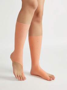 Foot care Calcetines separadores de dedos de silicona de albaricoque con respirabilidad y humectación - Albaricoque - Ver 6