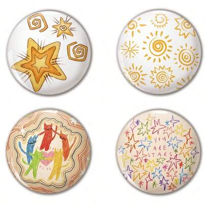 Interesting Pattern Brooch Pin, Women's Lapel Brooch Pin, Bag Pendant, Fashion Accessory, Fun Gift For Friends, Family, Teachers And Classmates