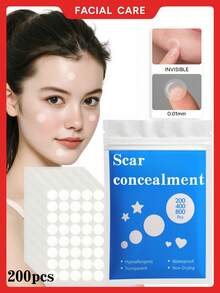 200/400/800pcs Concealer Patches (Non-Cosmetic) - Transparent Multi-Functional Round Concealer Patches Effectively Cover Scars And Blemishes On The Body - View 8