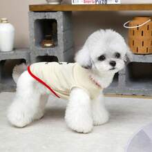 Pet Clothes, Spring/ Clothes, Cat Top, Four-Legged Breathable Animal Apparel - Red - View 8