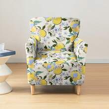 1件装印花弹力五件套椅套，单座防尘椅套，适用于客厅和卧室，四季皆宜 - 彩色 - 查看 8