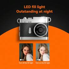 迷你复古相机，可穿戴式复古相机，学生背包大小的便携式相机，内置滤镜，CCD 紧凑型相机 - 查看 7