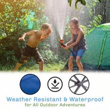 Wakeman - Mesa de Camping Plegable portátil con 2 portavasos y Bolsa de Transporte para Camping Senderismo Picnic Eventos Deportivos y la Playa Azul - Azul - Ver 7
