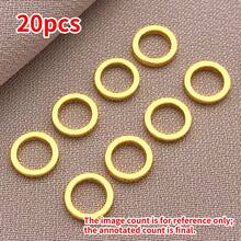 20个4/6/8/10毫米简约现代18K镀金铜、厚银和铂金光滑闭合开口圈,DIY手链、项链、耳环配件,适用于婚礼、派对和日常佩戴 - 彩色 - 查看 25
