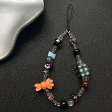 Shockproof Multi-Element Retro Flower Bow Rabbit Star Beaded Phone Strap Camera Charm Bag Pendant Phone Case Lanyard Ins Style Easter Bunny Gift - Multicolor - View 4