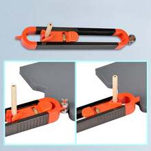 1 pièce Outil de traçage de contour - Duplicateur de profil de précision avec verrouillage réglable - Embouts à rouleau et pointeur pour trous profonds, menuiserie, pose de carrelage, fournitures de construction DIY, mesure précise, amélioration de l'habitat et menuiserie professionnelle - Multicolore - Voir 5
