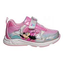 Disney Minnie Mouse LightUp Sneakers Girls' Single White Light Fun Design Play Ready Easy On/Off Comfort Fit (Toddler Sizes 7-10/ Little Kids Sizes 11-12) - 銀色 - 查看 2