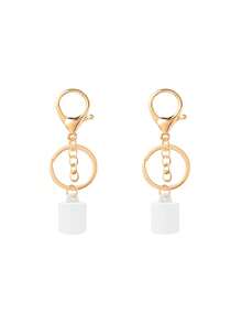 1/2pcs Lip Gloss Keychain Holder And Bow Tie Pendant 1.72 In Lip Balm Key Chain Cap Portable Lipgloss Holder Compatible With LANGIGE 0.35oz & 0.35oz & 0.25oz - Multicolor - View 7