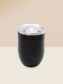 1pc, 12oz 304 Stainless Steel Inner & PP Outer Shell Insulated Tumbler | Press Button Lid Suitable For Hot/Cold Beverages - Multicolor - View 13