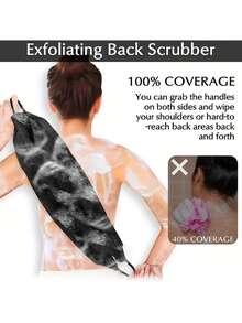Back Exfoliating Scrub Gloves Set, Includes Exfoliating Bath Towel And Scrub Gloves For Body Exfoliation - Multicolor - View 5