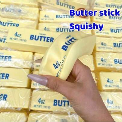 Soft Butter Stress Relief Toy - Moist And Elastic Squeeze Stick, Used To Relieve Anxiety And Focus Attention