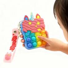 Fashionable Silicone Coin Purse With Bubble Design And Cartoon Pattern. - 彩色 - 查看 4