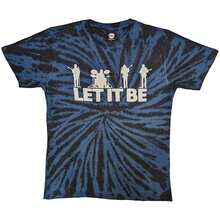 The Beatles Let It Be Silhouette Dip Dye Tee - Black - View 4