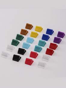 Bộ 24 kẹp thẻ bàn nhỏ bằng acrylic trong suốt, giá đỡ thẻ acrylic, giá đựng thẻ bàn nhỏ cho đám cưới, thích hợp để đựng thiệp cưới, ảnh, ghi chú, trưng bày tranh ảnh, 1 chiếc - Nhiều kiểu dáng - Xem 3