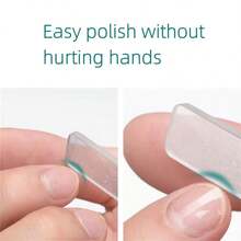 便携式纳米水晶玻璃指甲锉，水晶玻璃指甲护理工具套装 - 無色 - 查看 6