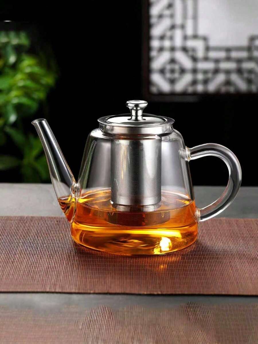 1个玻璃茶壶，可直接明火加热，加厚耐热平底，不锈钢滤网，适用于泡茶和煮水。经久耐用，不易碎裂。价格略高，但物有所值，并提供破损赔偿。