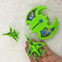 Children's Airplane Launcher Set: Outdoor Toy For Interactive Play, Parent-Child Interaction, Christmas Gift, Halloween Gift - Green - View 3